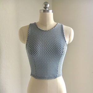 Miss Selfridge Cross Back Crop Top